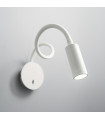 Applique avec liseuse Focus-2 1 ampoule Métal blanc