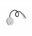 Wall lamp with reading light Focus-2 1 bulb Metal Chrome