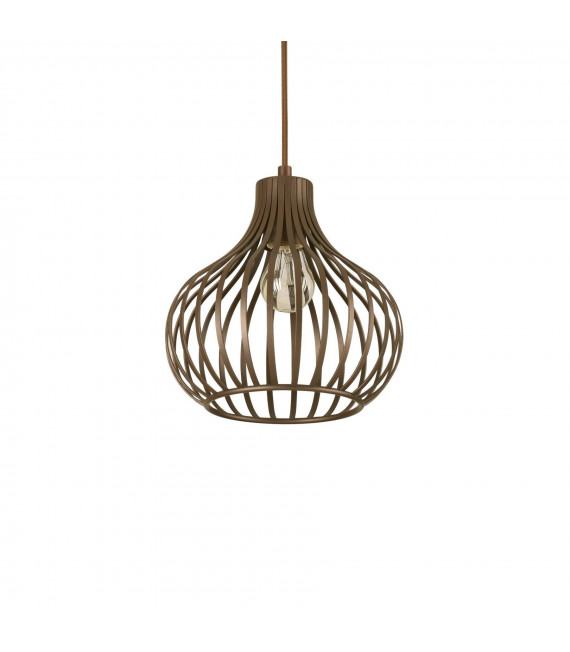 Suspension Onion Métal Marron 1 ampoule 38cm
