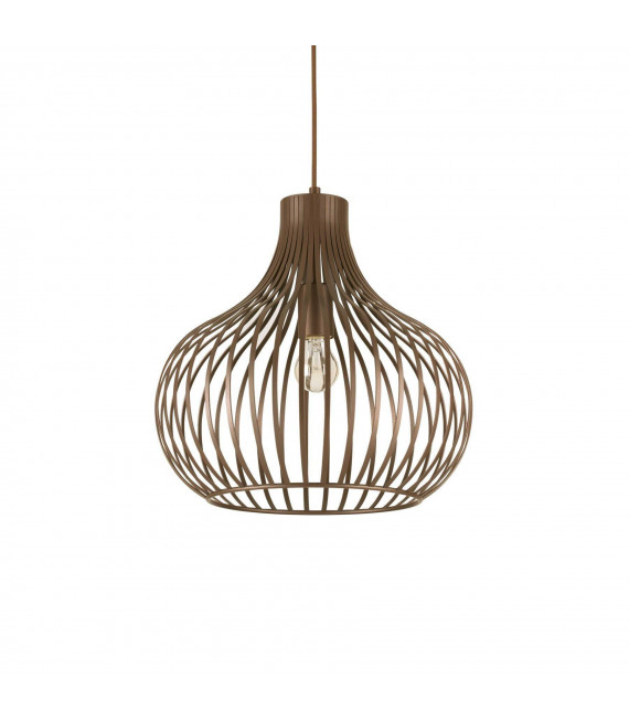 Ciondolo in metallo marrone cipolla 1 lampadina 52,5 cm