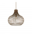 Onion Brown Metal Pendant 1 bulb 52.5cm