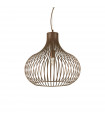 Suspension Onion Métal Marron 1 ampoule 59cm