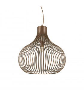 Suspension Onion Métal Marron 1 ampoule 72cm