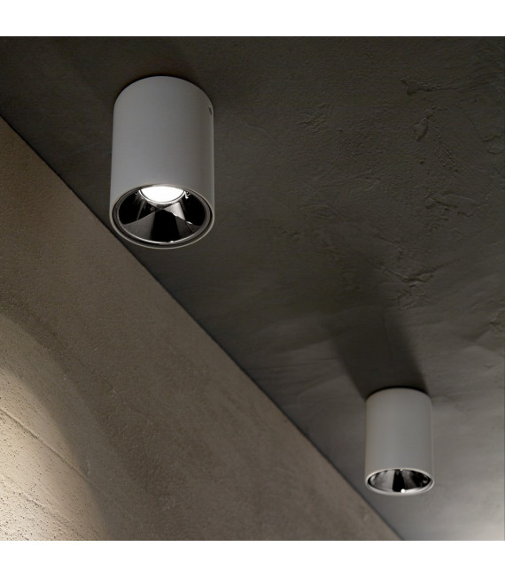 Foco Downlight Nitro Aluminio blanco 1 bombilla 14cm