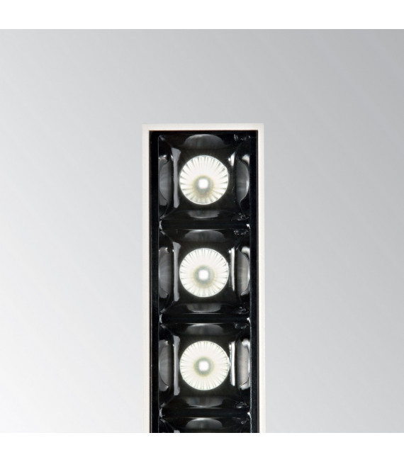 Spot encastré Lika Aluminium Noir 5 ampoules 5,4cm