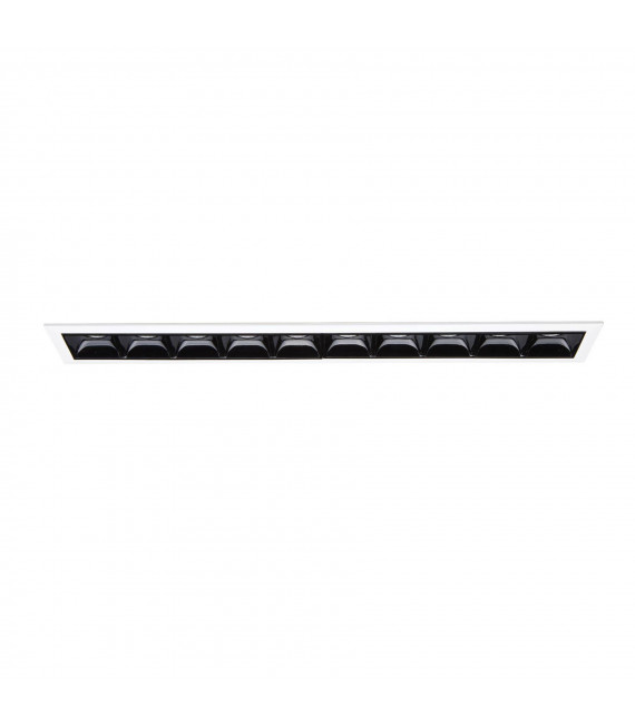 Foco empotrable Lika Aluminio blanco 10 bombillas 4,8cm
