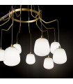 Karousel Metal Brass Pendant 10 bulbs 112cm