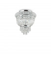 Plafonnier Design Dubai Métal Chrome 3 ampoules 35,5cm