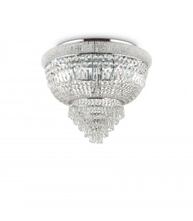 Ceiling light Design Dubai Metal Chrome 6 bulbs 44cm