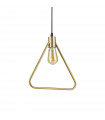 Suspension design Abc Métal Laiton antique 1 ampoule 47cm