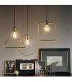 Design pendant lamp Abc Metal Antique brass 1 bulb 47cm