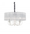 Chandelier lampshades Swan Silver Glass 3 bulbs 55cm