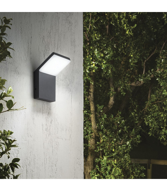 Moderne Wandleuchte Style Aluminium Anthrazit 1 flammig 17cm