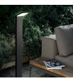 Borne de jardin Style Aluminium Anthracite 1 ampoule 100cm
