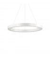 Suspension LED intégré Oracle Aluminium blanc 1 ampoule 19,5cm