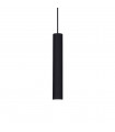 Designer pendant lamp Black Aluminum Tube 1 bulb 40cm