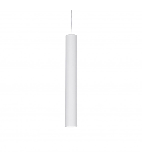 Design-Pendelleuchte Weißes Aluminiumrohr 1 Glühbirne 55cm