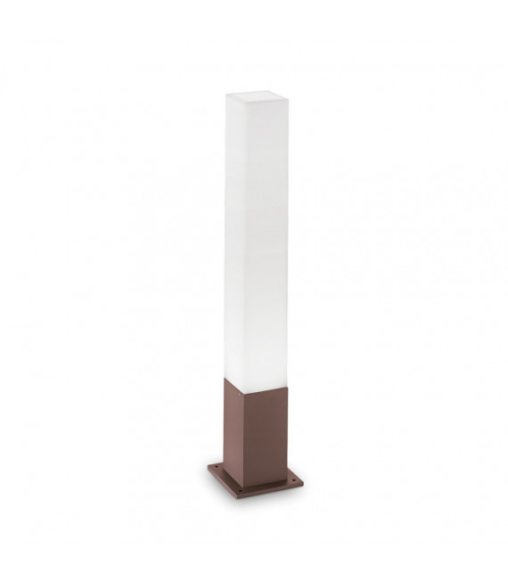 Bolardo de jardín Edo Aluminio Café 1 bombilla 79cm