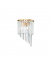 Design wall lamp Carlton Gold Metal 3 bulbs 45cm