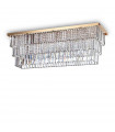Design ceiling light Martinez Metal Gold 8 bulbs 38cm