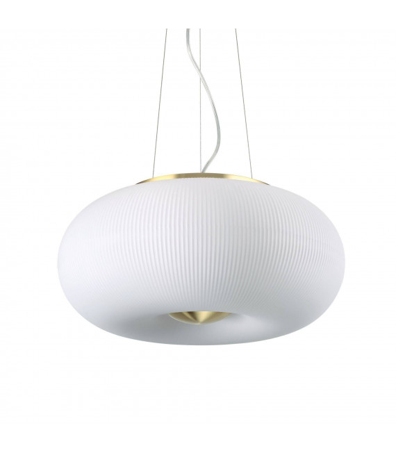 Arizona pendant light White glass 3 bulbs 32.5cm