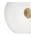 Arizona ceiling light White glass 2 bulbs 18cm