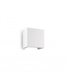 Applique in gesso bianco Flash 1 lampadina 12,5 cm