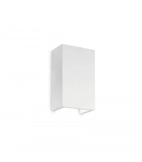 Flash white gypsum wall light 1 bulb 18cm