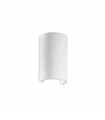 Flash white gypsum wall light 1 bulb 18cm