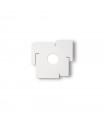 Plafonnier Totem Métal blanc 1 ampoule 3cm