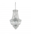 Large Dubai Chrome Metal Chandelier 10 bulbs 98cm