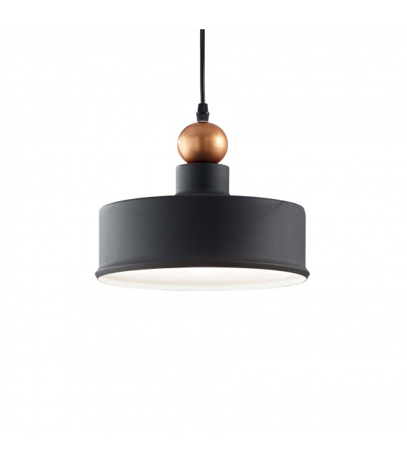Colgante Triada Metal Negro 1 bombilla 36cm