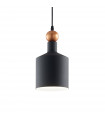 Suspension Triade Métal Noir 1 ampoule 43cm