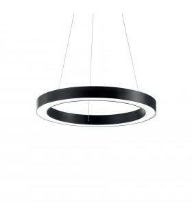Suspension LED intégré Oracle Aluminium Noir 1 ampoule 19,5cm