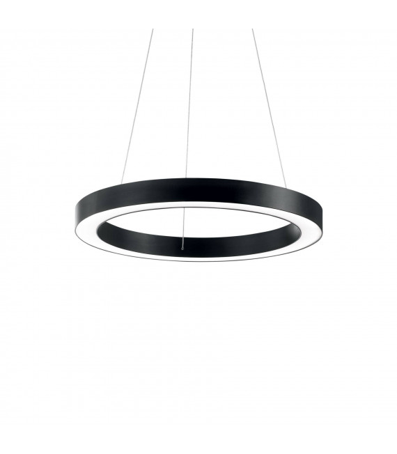 Sospensione LED integrata Oracle Alluminio Nero 1 lampadina 19,5cm
