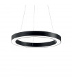 Suspension LED intégré Oracle Aluminium Noir 1 ampoule 19,5cm