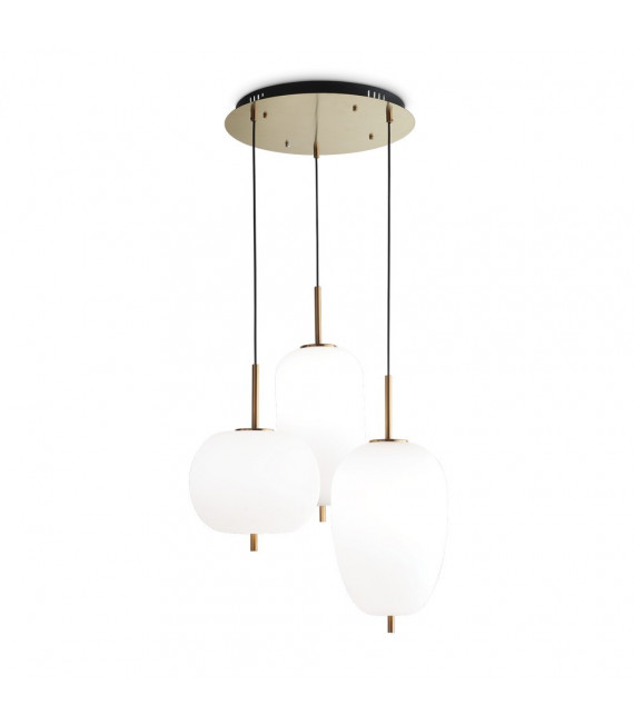 Umile Pendelleuchte Weißglas 1 flammig 71cm