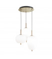 Suspension Umile Verre blanc 1 ampoule 71cm
