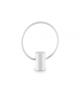 Lampada LED integrata Cerchio Plastica bianca 1 lampadina 33,5cm