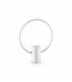 Lampe LED intégré Cerchio Plastique blanc 1 ampoule 33,5cm