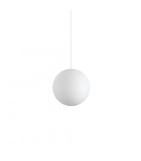 Carta Lámpara colgante plástico blanco 1 bombilla 33cm