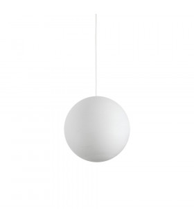 Lampada a sospensione Carta Plastica bianca 1 lampadina 44cm