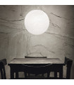 Carta pendant light White plastic 1 bulb 44cm