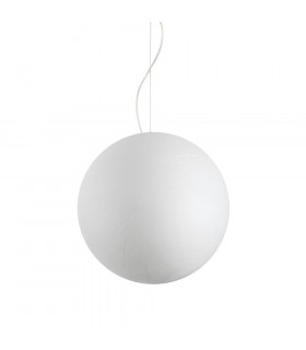 Carta pendant light White plastic 1 bulb 53cm