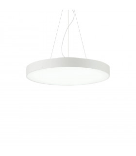Integrated LED suspension Halo White aluminum 1 bulb 25cm