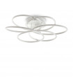 Plafonnier LED intégré Karol Métal blanc 1 ampoule 20cm