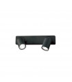 Spot Rudy Black Metal 2 bulbs 12.5cm