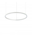 Suspension LED intégré Oracle Aluminium blanc 1 ampoule 9cm