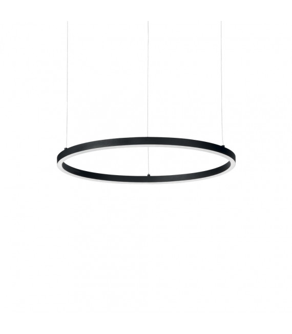 Suspension LED intégré Oracle Aluminium Noir 1 ampoule 9cm
