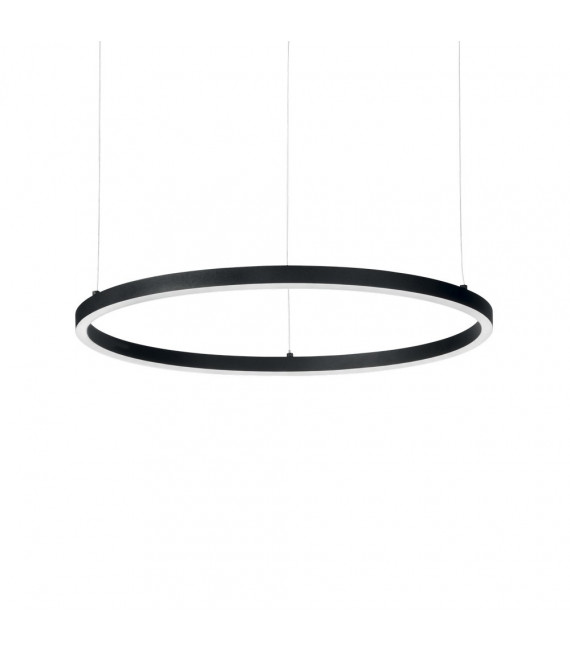 Suspensión LED integrada Oracle Aluminio Negro 1 bombilla 9cm